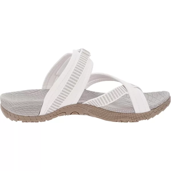 imageWHITIN Womens Toe Thong Sandal  Beach Outdoor Flip Flop  Arch SupportC50  White Grey