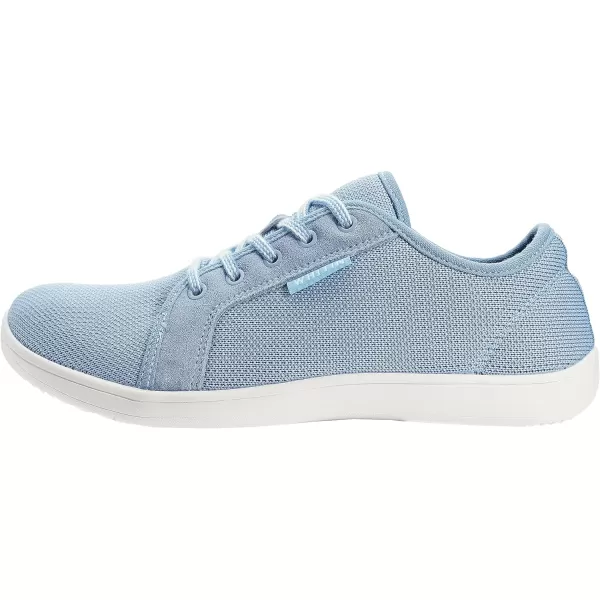 imageWHITIN Womens Transitional Barefoot Shoe for Beginners Lifestyle Inspired MinimalistLight BlueLeather Insole