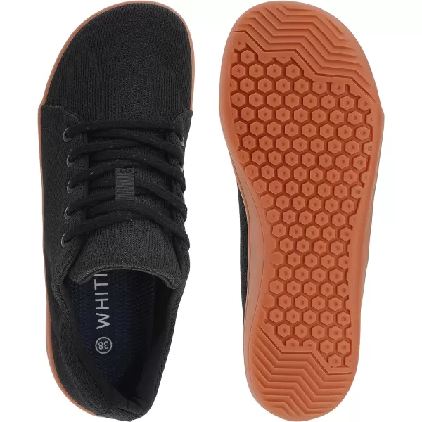 imageWHITIN Womens Transitional Barefoot Shoe for Beginners Lifestyle Inspired MinimalistW71v5  Black Gum