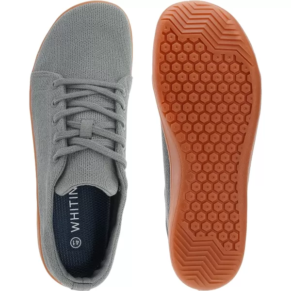 imageWHITIN Womens Transitional Barefoot Shoe for Beginners Lifestyle Inspired MinimalistW71v5  Grey Gum