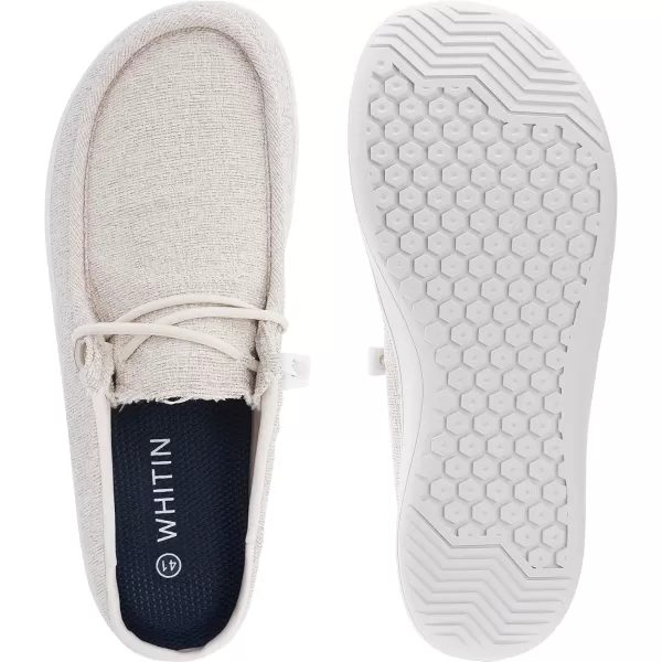 imageWHITIN Womens Wide Barefoot Shoes  Canvas Minimalist Loafers  Fashion SneakersWHITIN Womens Wide Barefoot Shoes  Canvas Minimalist Loafers  Fashion Sneakers
