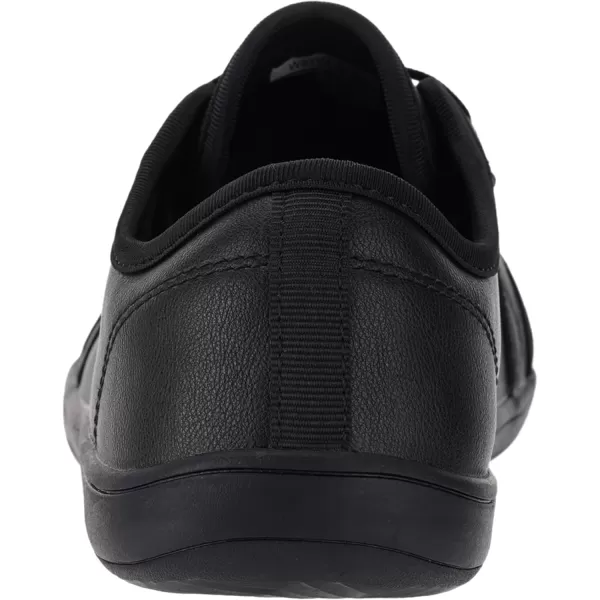 imageWHITIN Womens Wide Barefoot Shoes  Footloose Minimalist Style  Zero Drop Sole amp FlatW81v4 Microfiber Leather  All Black