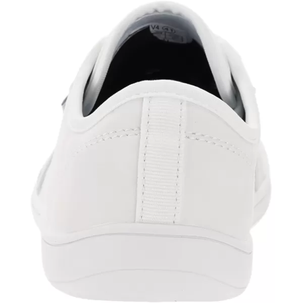 imageWHITIN Womens Wide Barefoot Shoes  Footloose Minimalist Style  Zero Drop Sole amp FlatW81v4 Microfiber Leather  All White