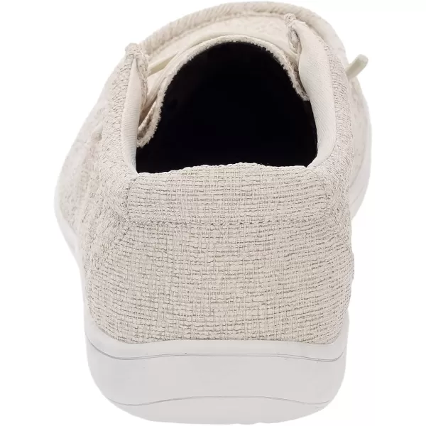 imageWHITIN Womens Wide Barefoot Shoes  Slipon Loafers  Zero Drop Sole  Step Into MinimalistW86  Beige White