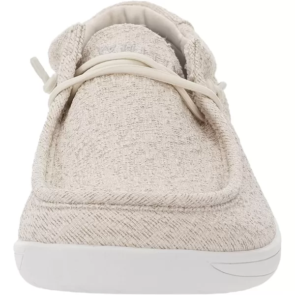 imageWHITIN Womens Wide Barefoot Shoes  Slipon Loafers  Zero Drop Sole  Step Into MinimalistW86  Beige White