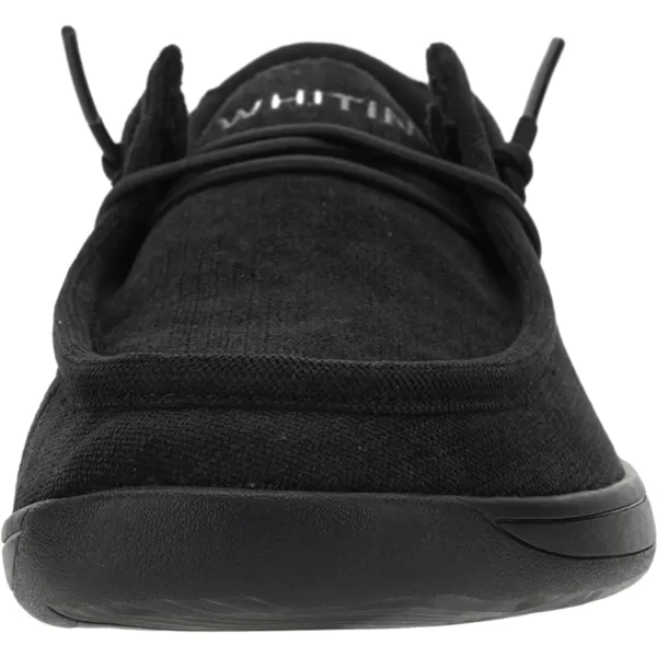 imageWHITIN Womens Wide Barefoot Shoes  Slipon Loafers  Zero Drop Sole  Step Into MinimalistW861 Corduroy  Black