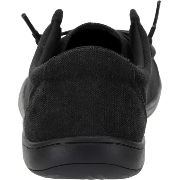 imageWHITIN Womens Wide Barefoot Shoes  Slipon Loafers  Zero Drop Sole  Step Into MinimalistW861 Corduroy  Black