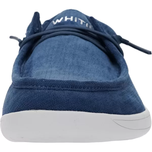 imageWHITIN Womens Wide Barefoot Shoes  Slipon Loafers  Zero Drop Sole  Step Into MinimalistW861 Corduroy  Navy Blue