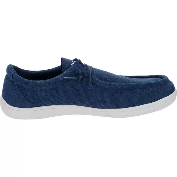 imageWHITIN Womens Wide Barefoot Shoes  Slipon Loafers  Zero Drop Sole  Step Into MinimalistW861 Corduroy  Navy Blue