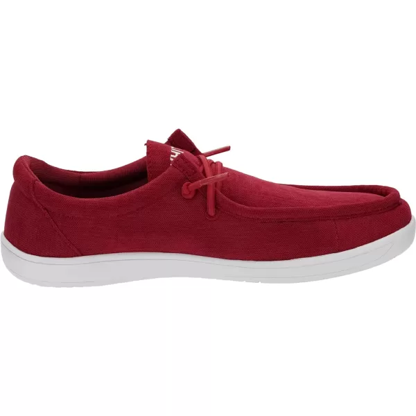 imageWHITIN Womens Wide Barefoot Shoes  Slipon Loafers  Zero Drop Sole  Step Into MinimalistW861 Corduroy  Red