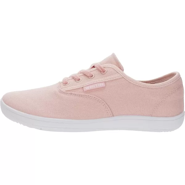 imageWHITIN Womens Wide Canvas Barefoot Shoes  Zero Drop Sole  Minimalist Casual SneakerW87  Pink