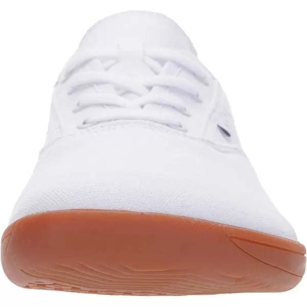 imageWHITIN Womens Wide Canvas Barefoot Shoes  Zero Drop Sole  Minimalist Casual SneakerW87  White Gum
