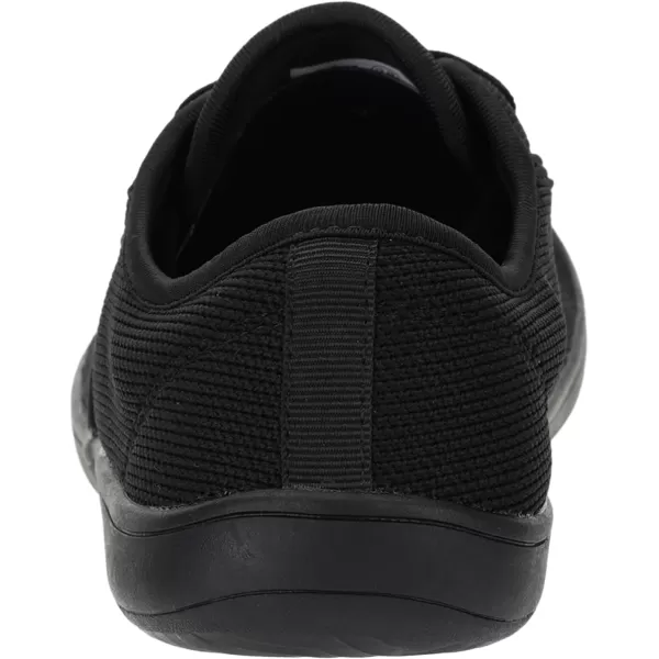 imageWHITIN Womens Wide Canvas Minimalist Barefoot Shoes  Zero Drop Sole  Casual SneakerW872  Black Knit Upper