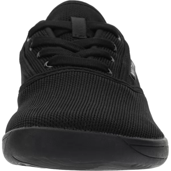 imageWHITIN Womens Wide Canvas Minimalist Barefoot Shoes  Zero Drop Sole  Casual SneakerW872  Black Knit Upper
