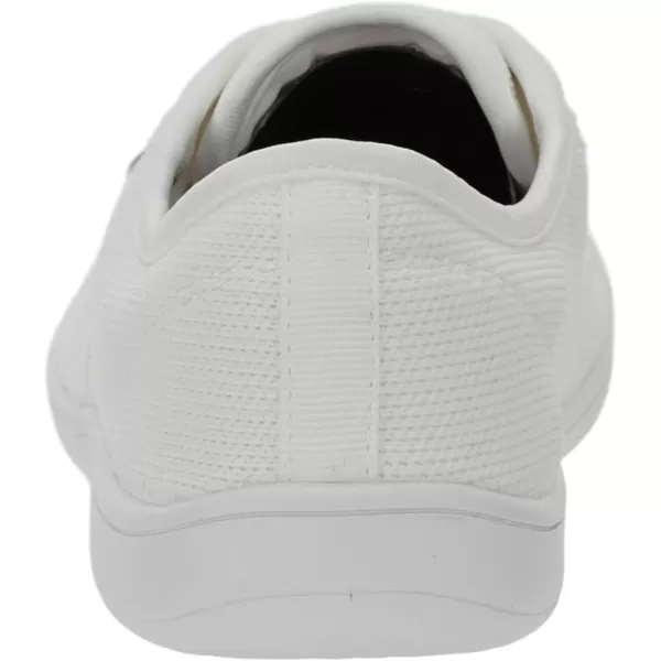 imageWHITIN Womens Wide Canvas Minimalist Barefoot Shoes  Zero Drop Sole  Casual SneakerW872  White Knit Upper
