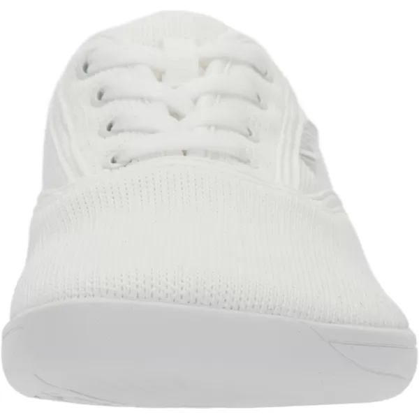 imageWHITIN Womens Wide Canvas Minimalist Barefoot Shoes  Zero Drop Sole  Casual SneakerW872  White Knit Upper