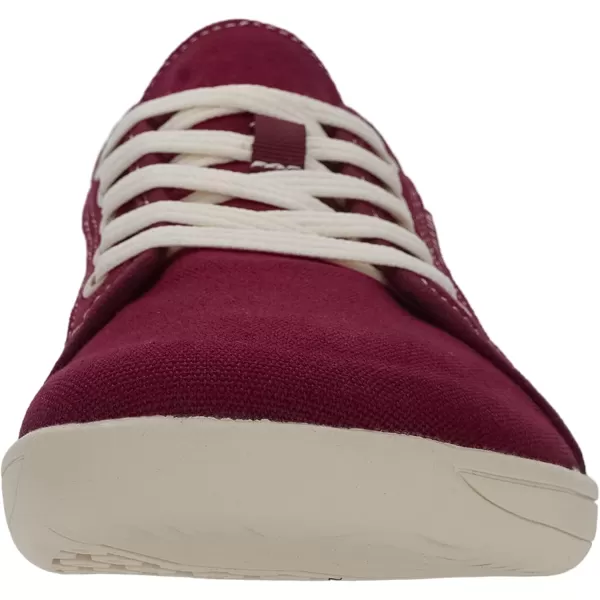 imageWHITIN Womens Wide Canvas Shoes  Minimalist Barefoot Sneakers  Classic Fit Low TopW81v2  Canvas Red Beige