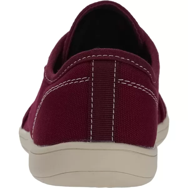 imageWHITIN Womens Wide Canvas Shoes  Minimalist Barefoot Sneakers  Classic Fit Low TopW81v2  Canvas Red Beige
