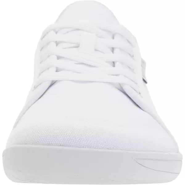 imageWHITIN Womens Wide Canvas Shoes  Minimalist Barefoot Sneakers  Classic Fit Low TopW81v2  Canvas White