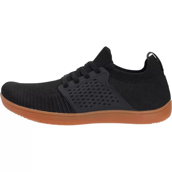 imageWHITIN Womens Wide Minimalist Barefoot Shoes  Zero Drop SoleW85  BlackGum