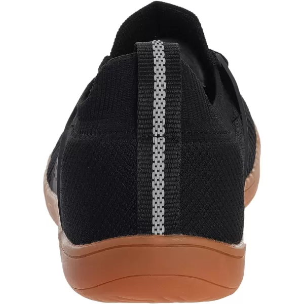 imageWHITIN Womens Wide Minimalist Barefoot Shoes  Zero Drop SoleW85  BlackGum