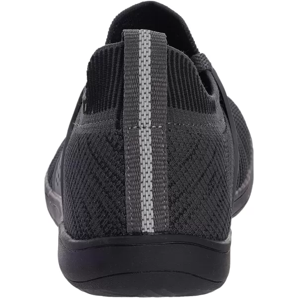 imageWHITIN Womens Wide Minimalist Barefoot Shoes  Zero Drop SoleW85  Dark Grey