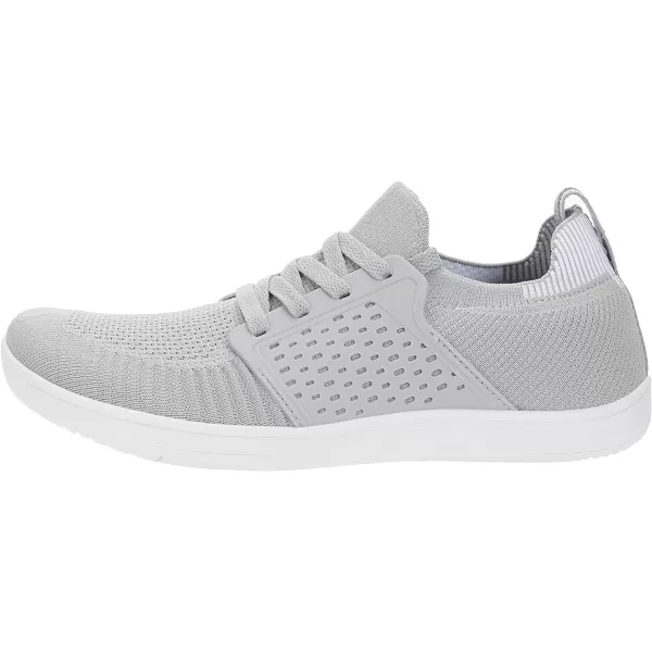 imageWHITIN Womens Wide Minimalist Barefoot Shoes  Zero Drop SoleW85  Light Grey