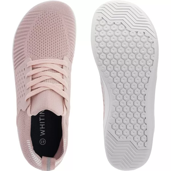 imageWHITIN Womens Wide Minimalist Barefoot Shoes  Zero Drop SoleW85  Pink
