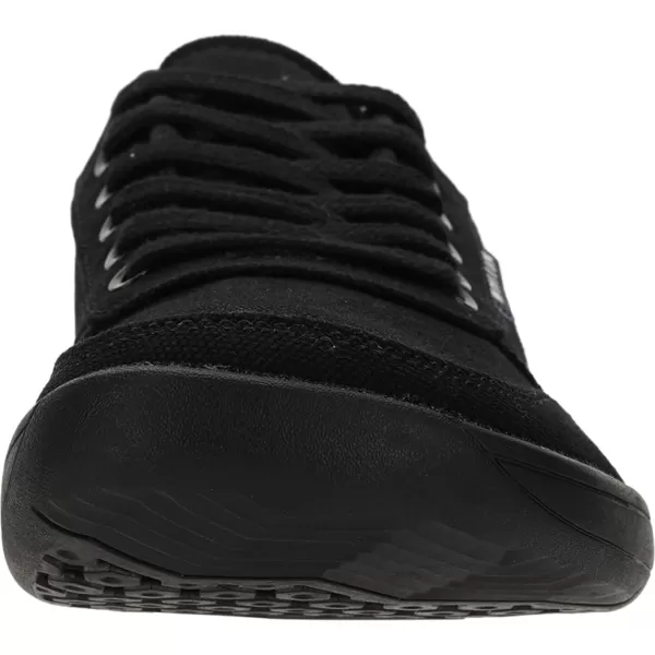imageWHITIN Womens Wide Toe Box Barefoot Shoes  Canvas Minimalist SneakersW882  All Black