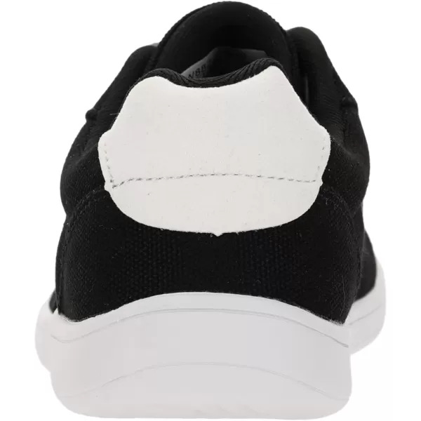 imageWHITIN Womens Wide Toe Box Barefoot Shoes  Canvas Minimalist SneakersW882  Black White