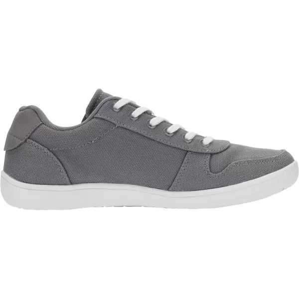 imageWHITIN Womens Wide Toe Box Barefoot Shoes  Canvas Minimalist SneakersW882  Grey White