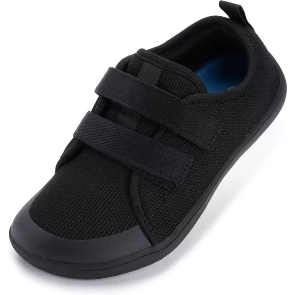 imageWHITIN LittleBig Kid Wide Barefoot Shoes  BoysGirls Minimalist Sneakers  Splay Naturally  LightweightW81k  All Black