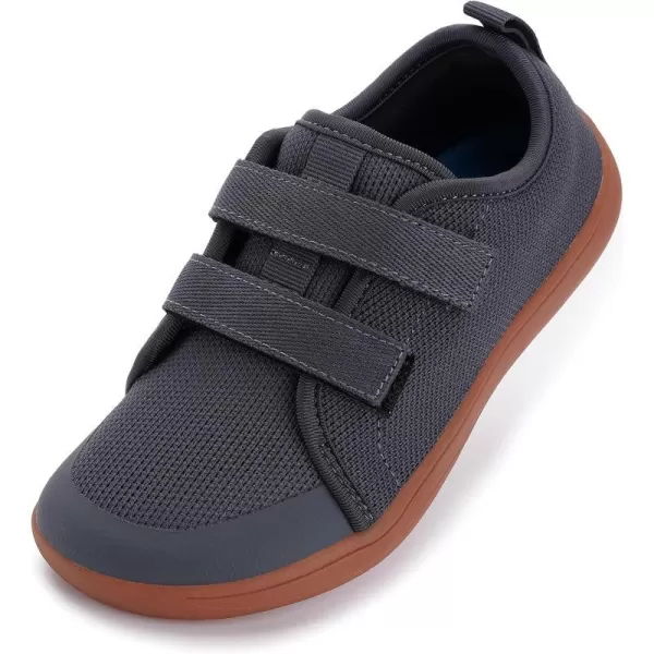 imageWHITIN LittleBig Kid Wide Barefoot Shoes  BoysGirls Minimalist Sneakers  Splay Naturally  LightweightW81k  Grey Gum