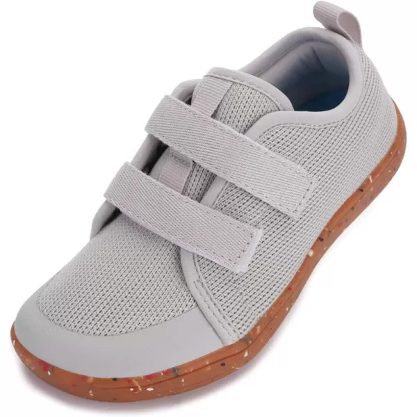 imageWHITIN LittleBig Kid Wide Barefoot Shoes  BoysGirls Minimalist Sneakers  Splay Naturally  LightweightW81k  Grey Multi