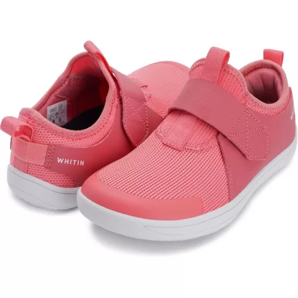 imageWHITIN LittleBig Kid Wide Width Barefoot Shoes  BoysGirls Minimalist Elastic Opening Sneakers  Flexible Zero Drop SoleW8k3  Pink