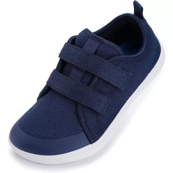imageWHITIN LittleBigKid Wide Barefoot Shoes  BoysGirls Minimalist Sneakers  Splay Naturally  LightweightW81k  Blue White