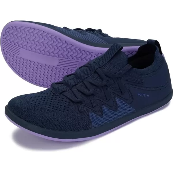 imageWHITIN Mens Barefoot Plus Shoes  Wide Toe Box  LowStack Sole  Inspired by Barefoot EnthusiastsW91  Blue Purple