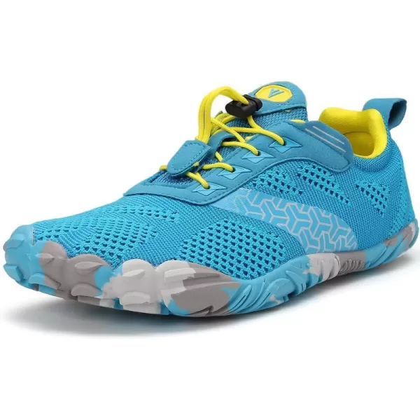 imageWHITIN Mens CrossTrainer  Barefoot amp Minimalist Shoe  Zero Drop Sole  Wide Toe Box1 Light Blue