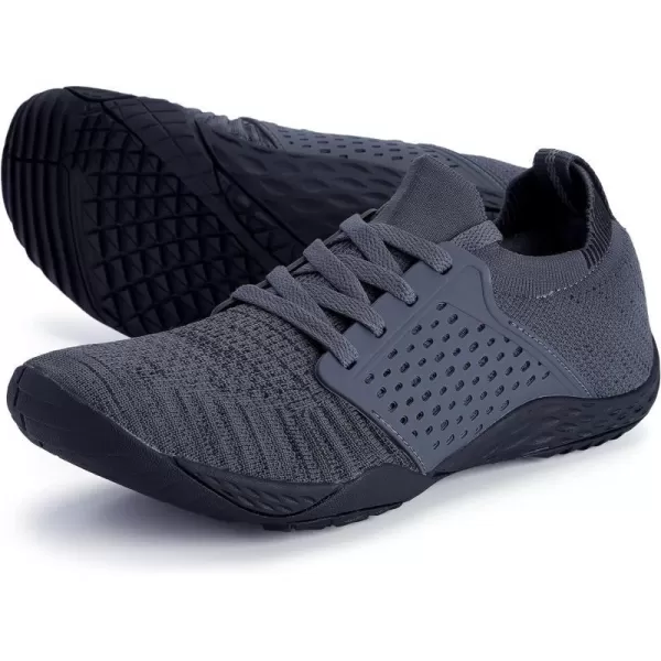 imageWHITIN Mens CrossTrainer  Barefoot amp Minimalist Shoe  Zero Drop Sole  Wide Toe Box31 Dark Grey
