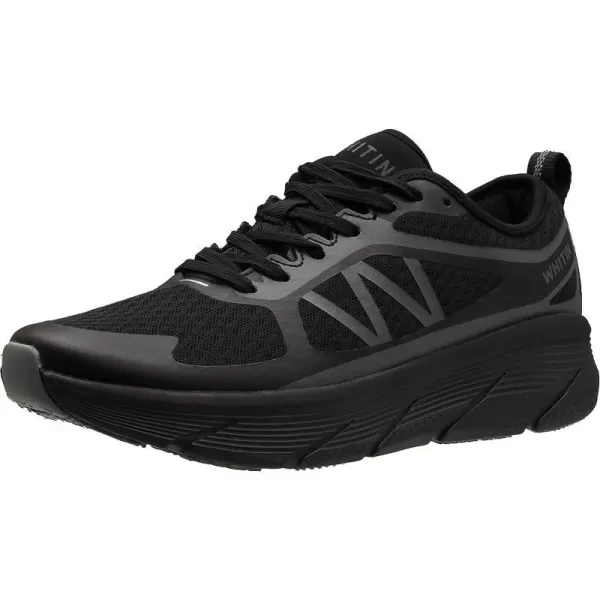 imageWHITIN Mens Max Cushioned Running Shoes  Superior Comfort Yet Remaining StabilityS6  All Black