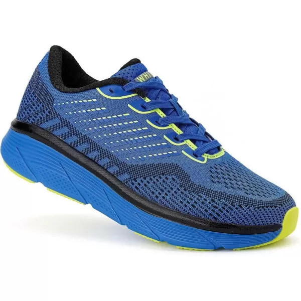 imageWHITIN Mens Max Cushioned Running Shoes  Superior Comfort Yet Remaining StabilityS62  Blue