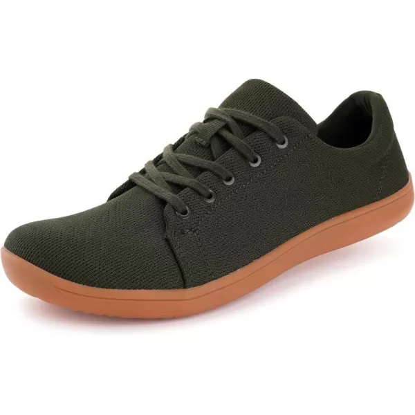 imageWHITIN Mens Minimalist Barefoot Sneakers  Wide fit  Zero Drop Sole  Upgraded FootbedW71v5  Green Gum
