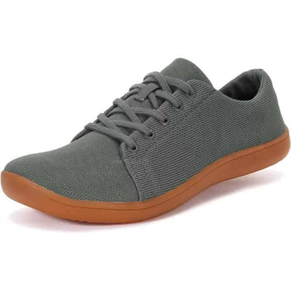 imageWHITIN Mens Minimalist Barefoot Sneakers  Wide fit  Zero Drop Sole  Upgraded FootbedW71v5  Grey Gum
