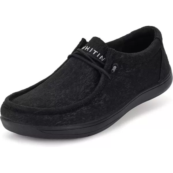 imageWHITIN Mens Minimalist Barefoot Sneakers  Wide fit  Zero Drop Sole  Upgraded FootbedW86  Carbon Black