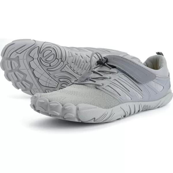 imageWHITIN Mens Minimalist Trail Runner  Wide Toe Box  Barefoot Inspired1 All Grey