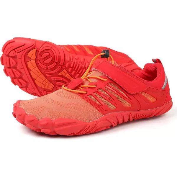 imageWHITIN Mens Minimalist Trail Runner  Wide Toe Box  Barefoot Inspired1 Orange
