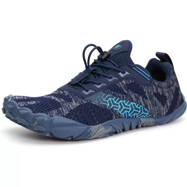 imageWHITIN Mens Minimalist Trail Runner  Wide Toe Box  Barefoot Inspired2 Camo Blue