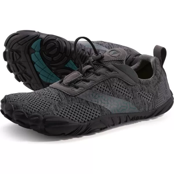 imageWHITIN Mens Minimalist Trail Runner  Wide Toe Box  Barefoot Inspired2 Dark Grey