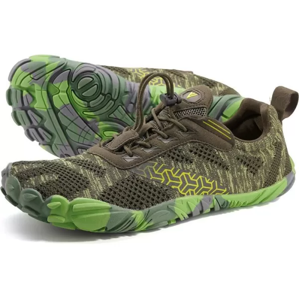imageWHITIN Mens Minimalist Trail Runner  Wide Toe Box  Barefoot Inspired2 Green