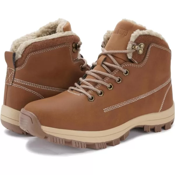 imageWHITIN Mens Waterproof ColdWeather BootsChestnut Nubuck